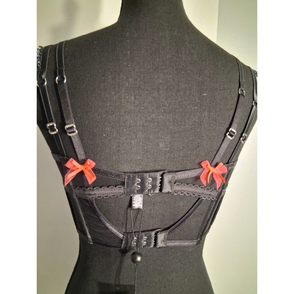 VS For Love And Lemons strappy bustier NWT Small floral embroidered - Picture 6 of 11